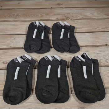 Gambar produk LKWDer Kaos Kaki Ankle Olahraga Anti Bacteria Sock Pria 5 Pasang 43-48 - LK4