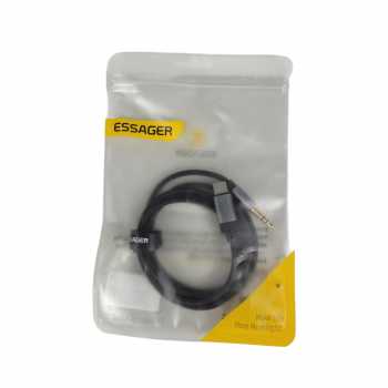 Gambar produk ESSAGER Kabel AUX 3.5mm Audio HiFi Premium Chip Braided 1M Type C - ES-YP22