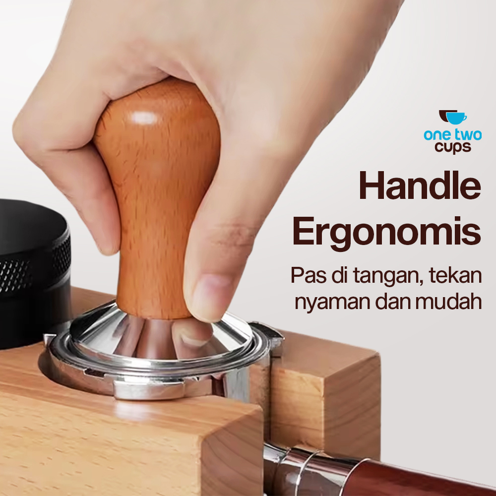 Gambar produk One Two Cups Tamper Kopi Espresso Coffee Press Powder Hammer 58mm - 7IYC