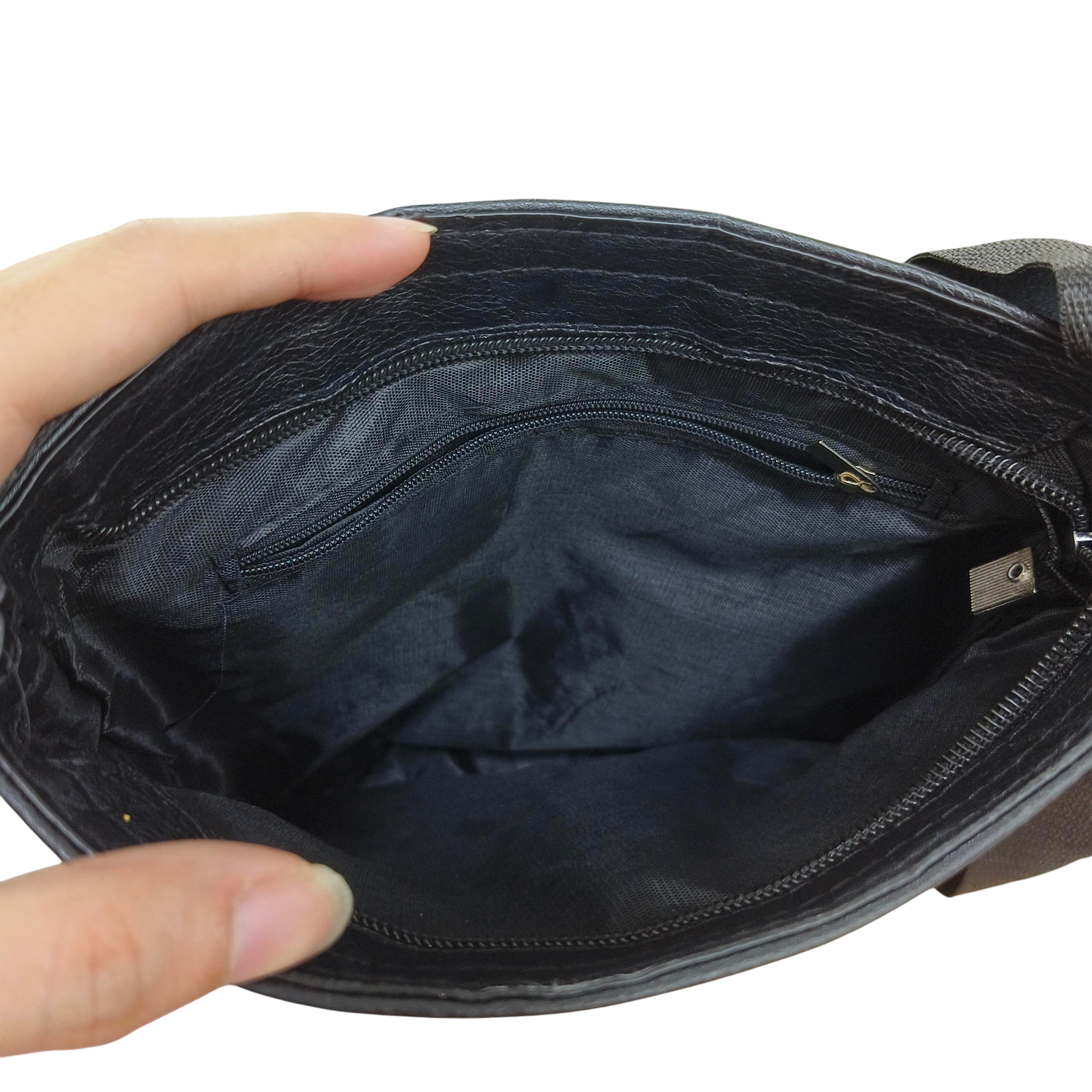 Gambar produk Rhodey Tas Selempang Pria Messenger Bag PU Leather dengan Dompet - 9066