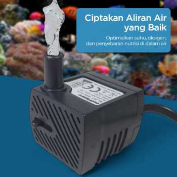 Gambar produk Taffware Pompa Air Mini Aquarium Ikan Submersible Pump Fish Tank 220V 3W - BK-333/200