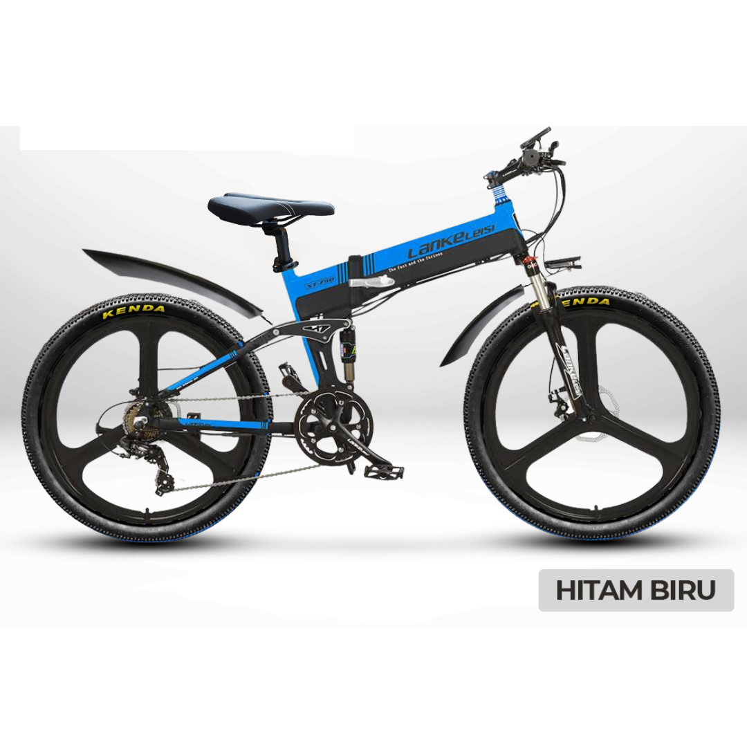Gambar produk Lankeleisi Sepeda Listrik Lipat Folding Bike Elite Version 48V 10.4Ah - XT750