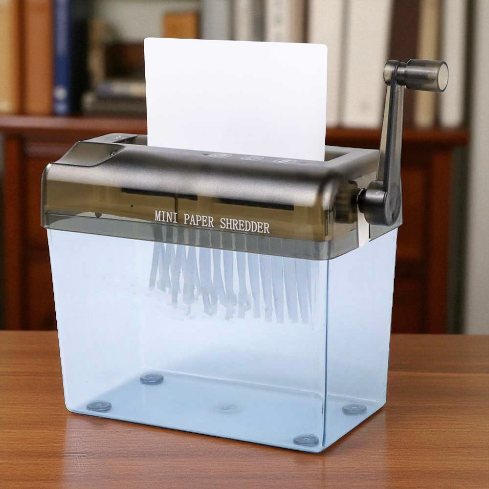 Gambar produk Penghancur Kertas Manual CD Card Hand Paper Shredder 4.5L - WST-123