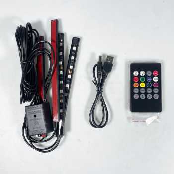 Gambar produk ANMINGPU Lampu LED Strip Flexible RGB Car Foot Light 36 LED USB Plug - AP-2