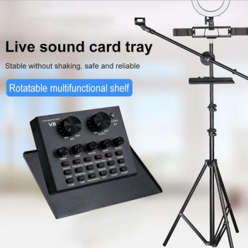Gambar produk TaffSTUDIO Microphone Stand Holder Clip On Tray for Mic Stand Utility 16.5x23cm - NB-12