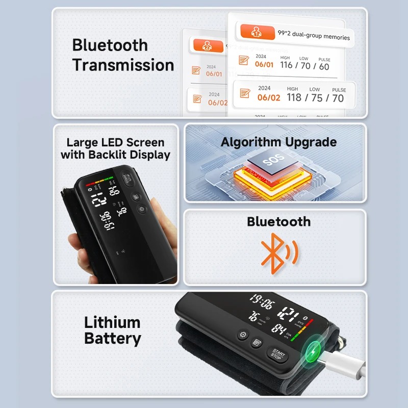 Gambar produk Yonker Tensimeter Digital Pengukur Tekanan Darah Wrist Blood Monitor - YK-BPA1L