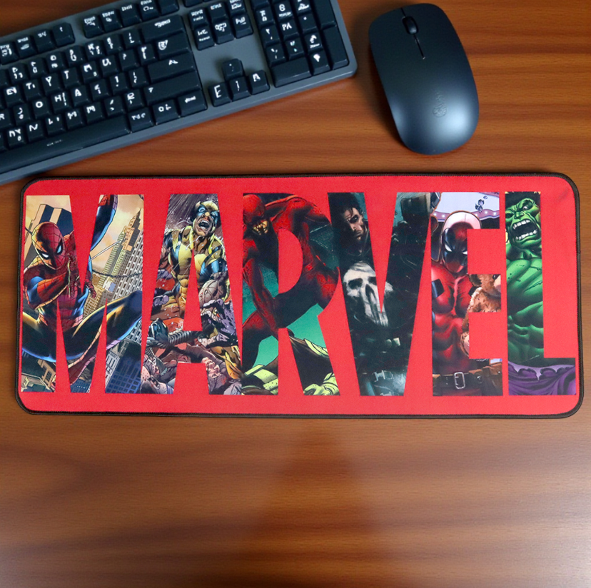 Gambar produk OllyMurs Gaming Mouse Pad XL Desk Mat Marvel 700x300x2mm - MWMH-011