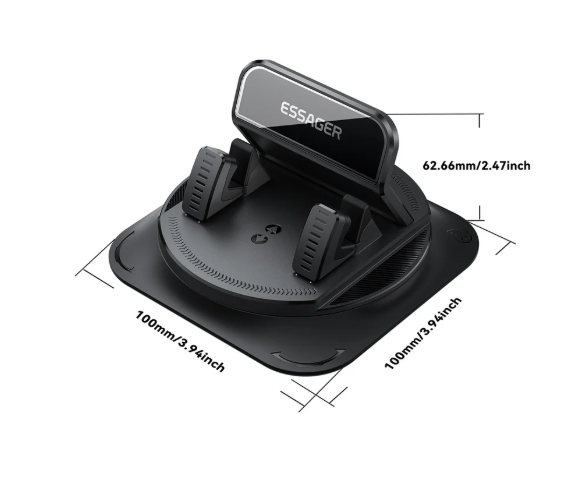 Gambar produk ESSAGER Dashboard Phone Holder For Car Anti Slip 360 Rotation - ES-ZJ39