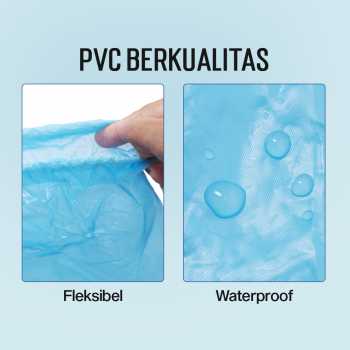 Gambar produk SAFEBET Jas Hujan Sepatu Anti Air Shoes Cover PVC Non Slip M 37-39 - YXT01