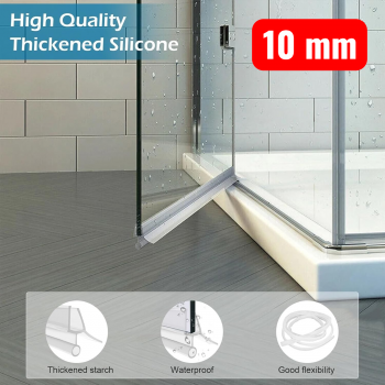 SAVNEE Seal Strip Penutup Celah Pintu Kaca Kamar Mandi PVC 50cm - SV50