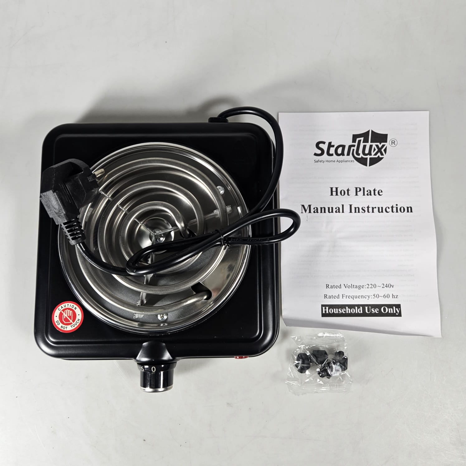 Gambar produk STARLUX Kompor Listrik 1 Tungku Mini Portable Coil Hot Plate 1000W - SHP-5701B