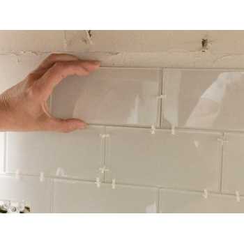 Gambar produk Yueqing Alat Bantu Pasang Keramik Lantai Tile Spacer Ceramic 100 PCS 2.5mm - Y0180