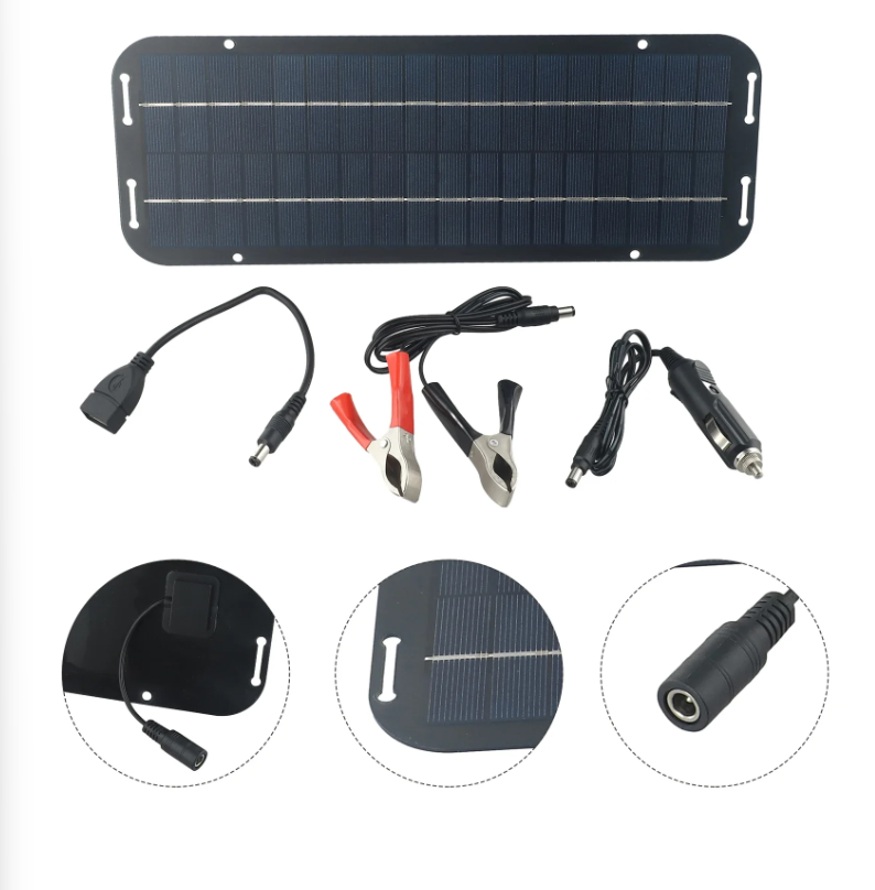 Gambar produk PHONEPACE Solar Panel Monocrystalline Modul DIY Power Bank 6W 18V - PP066