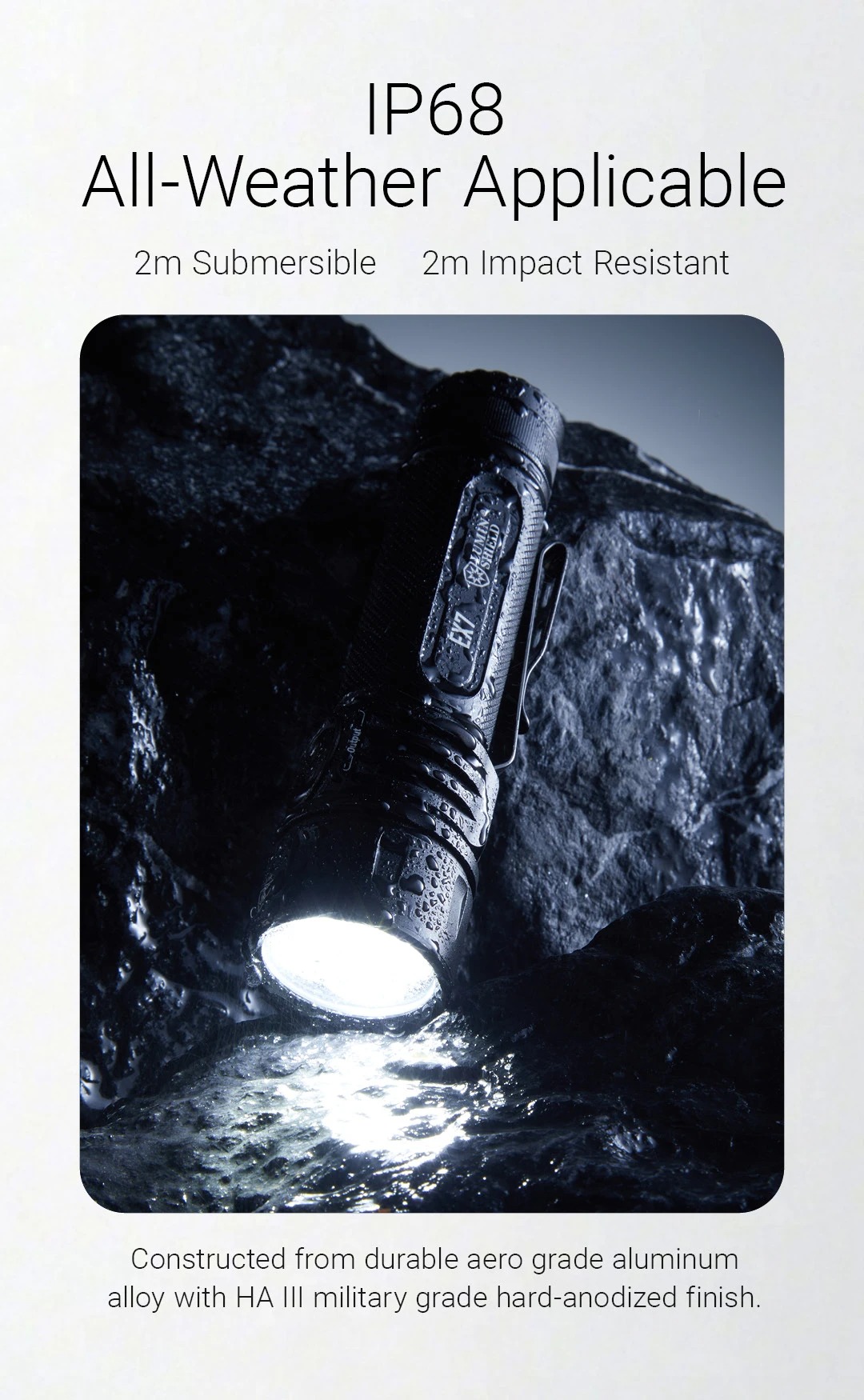 Gambar produk NITECORE Senter LED Flashlight Tactical NiteLab M515S IP68 6000 Lumens - EX7