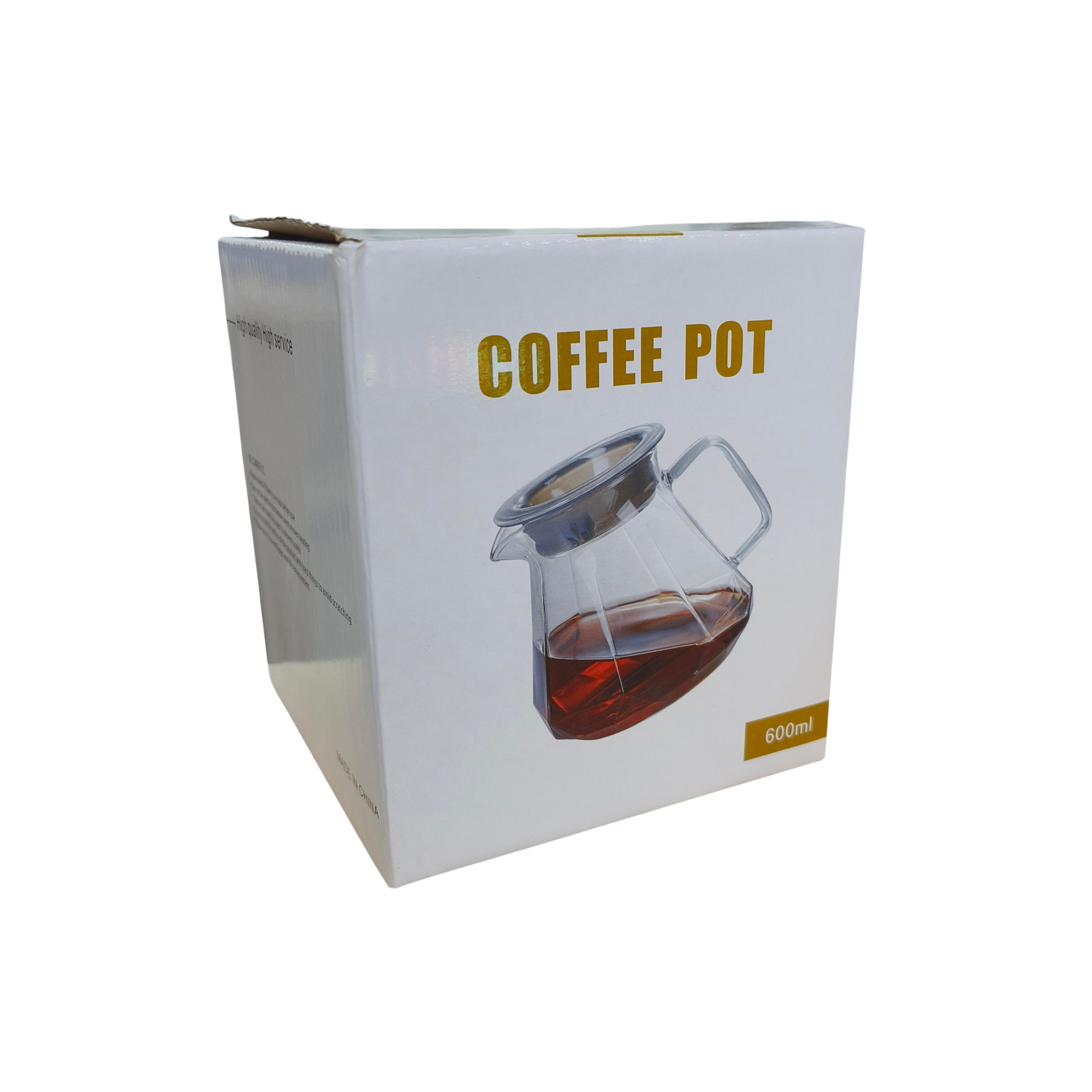 Gambar produk GIANXI Teko Kopi Coffee Server V60 Drip Pour Over Borosilicate Glass 600ml - XGS-36/60