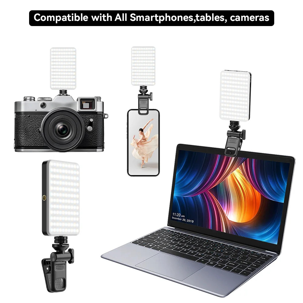 Gambar produk APEXEL Tripod HP Kamera Aksi Tongsis Monopod Portable with Fill Light - APL-JJ077FL