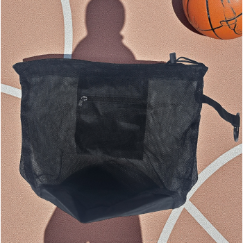 Gambar produk OSHHNI Tas Serut Penyimpanan Bola Basket Olahraga Drawstring Bag Mesh - SH30