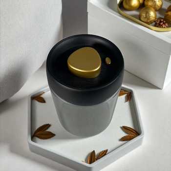 Gambar produk One Two Cups Toples Kaca Penyimpanan Biji Kopi Vacuum Sealed Lid 900ml - SE41
