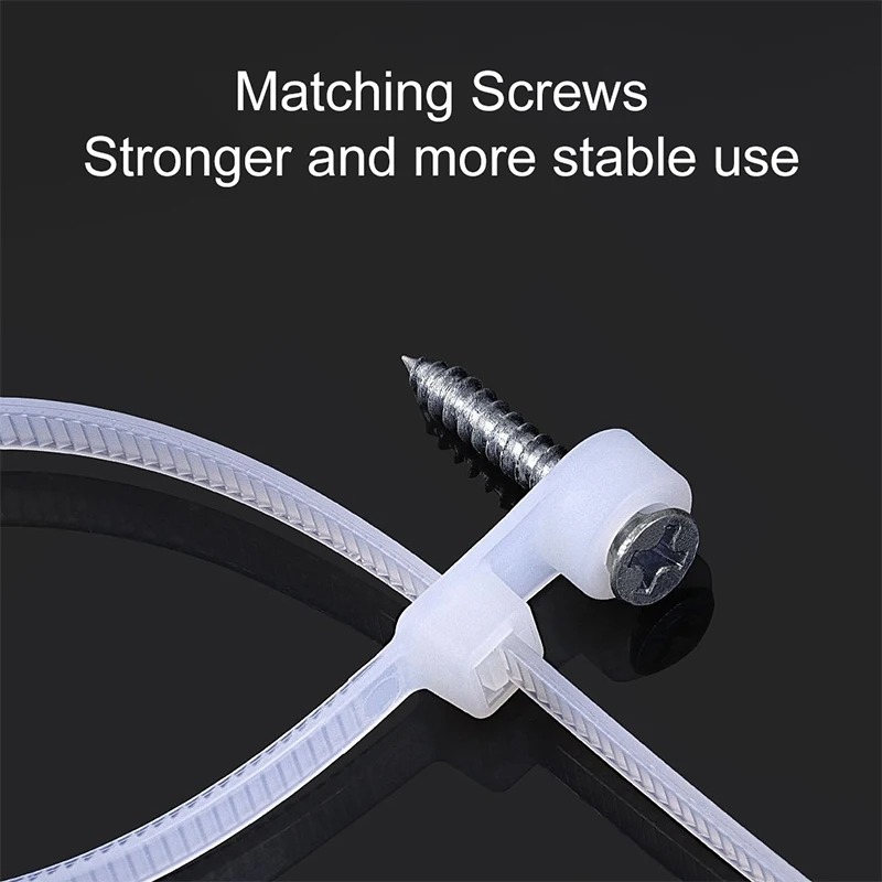 Gambar produk ZIO Kabel Ties Zip Screw Hole Cable Organizer Reusable 4x150mm 100 PCS - Z150