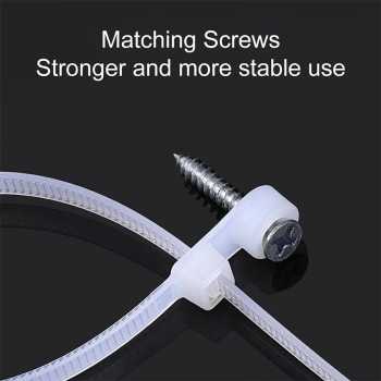 Gambar produk ZIO Kabel Ties Zip Screw Hole Cable Organizer Reusable 4x150mm 100 PCS - Z150