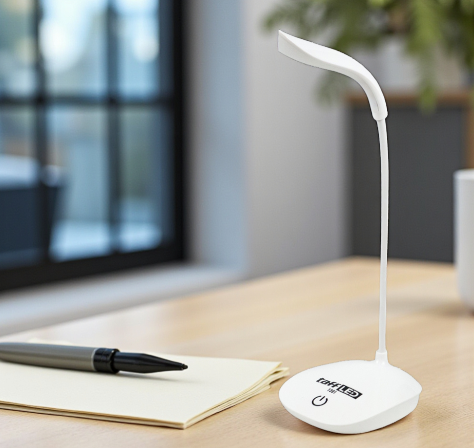 Gambar produk TaffLED Lampu Meja Belajar Desk Lamp Rechargeable 14 LED White Light - T301