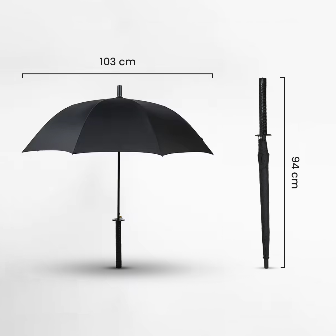 Gambar produk HHYUKIMI Payung Model Samurai Jepang Semi Otomatis Windproof Anti UV - AA415