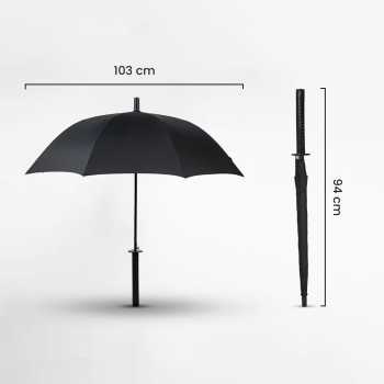 Gambar produk HHYUKIMI Payung Model Samurai Jepang Semi Otomatis Windproof Anti UV - AA415
