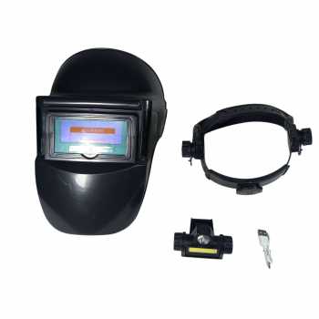 Gambar produk MERISHOP Helm Las Automatic Dimming Protective Welding with Headlamp - 100