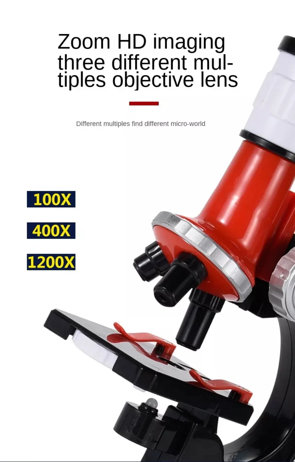 FMA Mainan Mikroskop Portable Microscopes 1200X with LED Light - LZ8601 Gambar produk FMA Mainan Mikroskop Portable Microscopes 1200X with LED Light - LZ8601