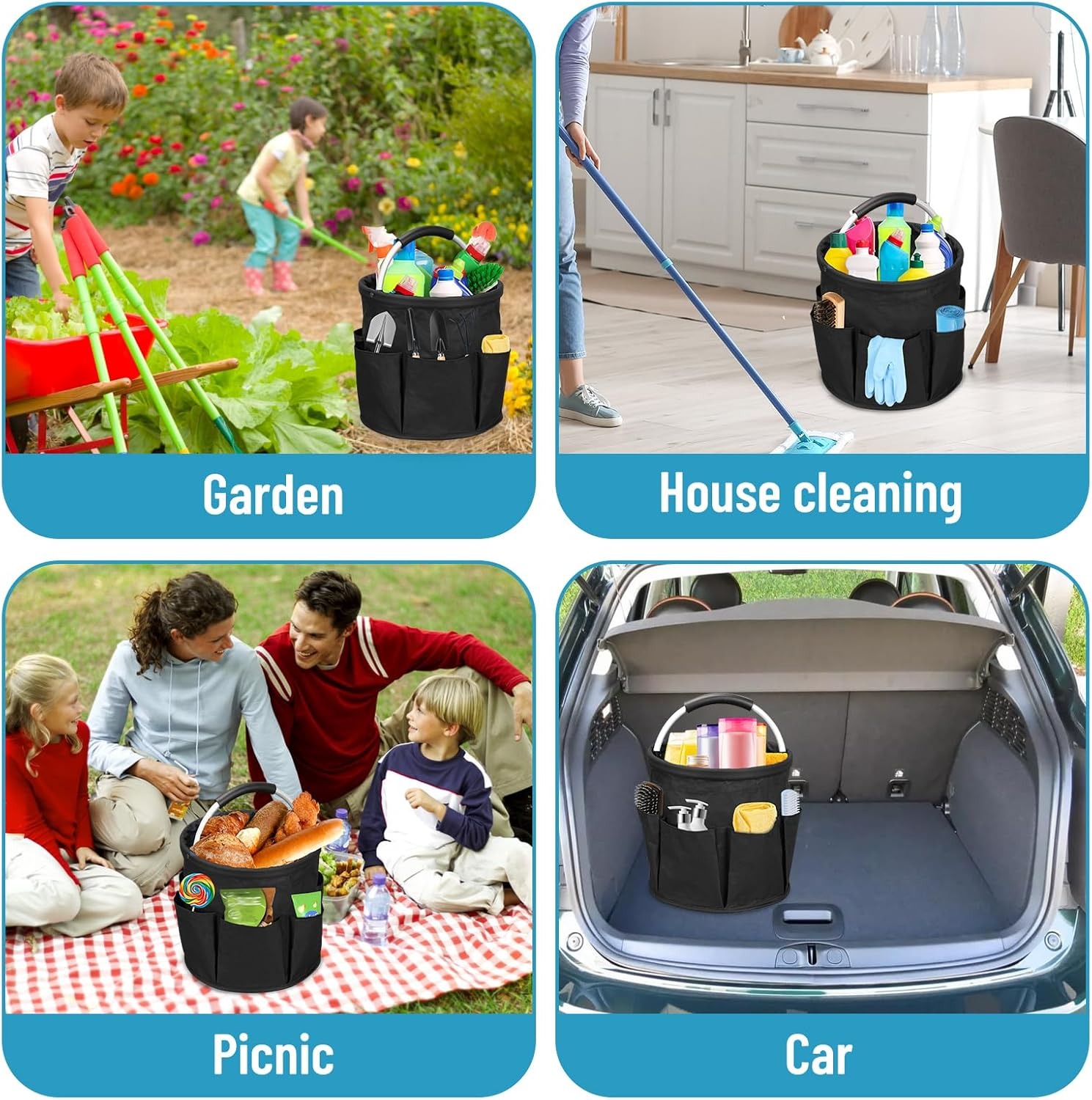 Gambar produk TERRA HOME Keranjang Lipat Oxford 600D Foldable Storage Basket - TH-600