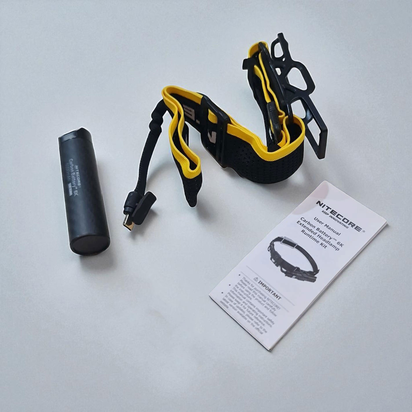 Gambar produk NITECORE Carbon Extended Battery Powerbank 6000mAh for NU40 NU43 NU50 - 6K