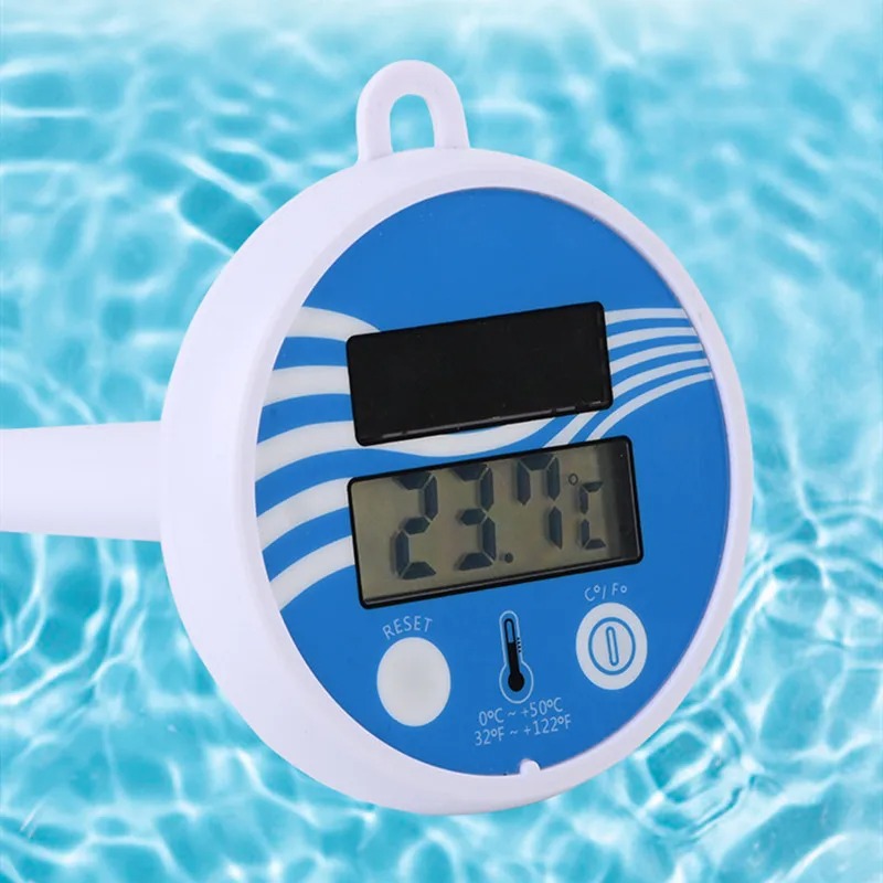 Gambar produk SKEIDO Termometer Kolam Renang Solar Panel Pool Floating Thermometer - SK-11