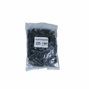 Gambar produk Taffware Expansion Screw Fischer Pipe Nylon Wall Anchor Tube with Nail M6