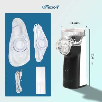 Gambar produk TaffOmicron Alat Terapi Pernapasan Mesh Nebulizer Portable Inhaler - YK-N3AA