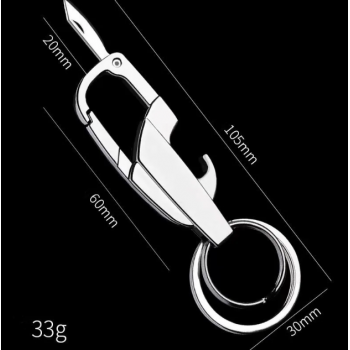 Gambar produk SINNYA Gantungan Kunci Karabiner Keychain Multifunctional Quickdraw - SN-27