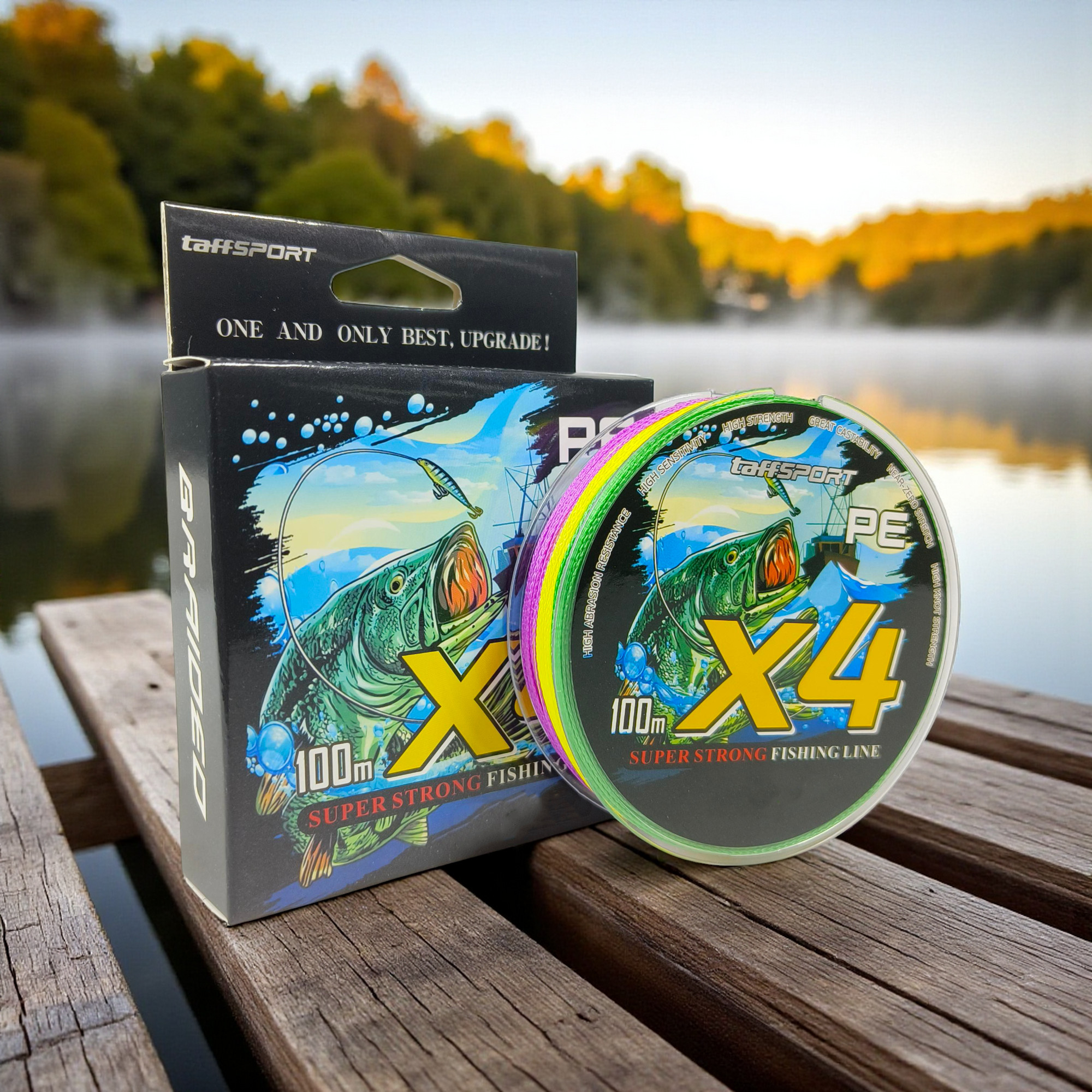 Gambar produk TaffSPORT Senar Pancing PE 4 Braided Strand Fishing Line 100M 8.0 - X4