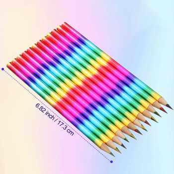 Gambar produk WEBOW Pensil Warna Rainbow Color Pencils Drawing Painting 16 PCS/Set - XP004