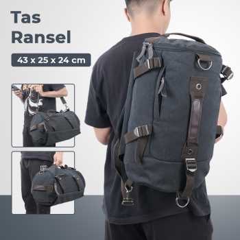 Gambar produk Free Knight Tas Ransel Selempang Barrel Travel Mountaineering Canvas - M0005