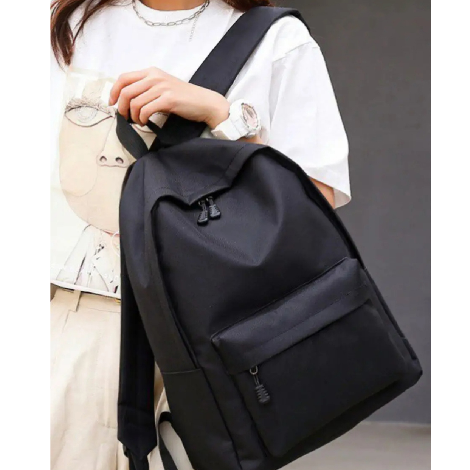 Gambar produk DROWU Tas Ransel Sekolah Anak Oxford 600D High School Backpack - DR-42