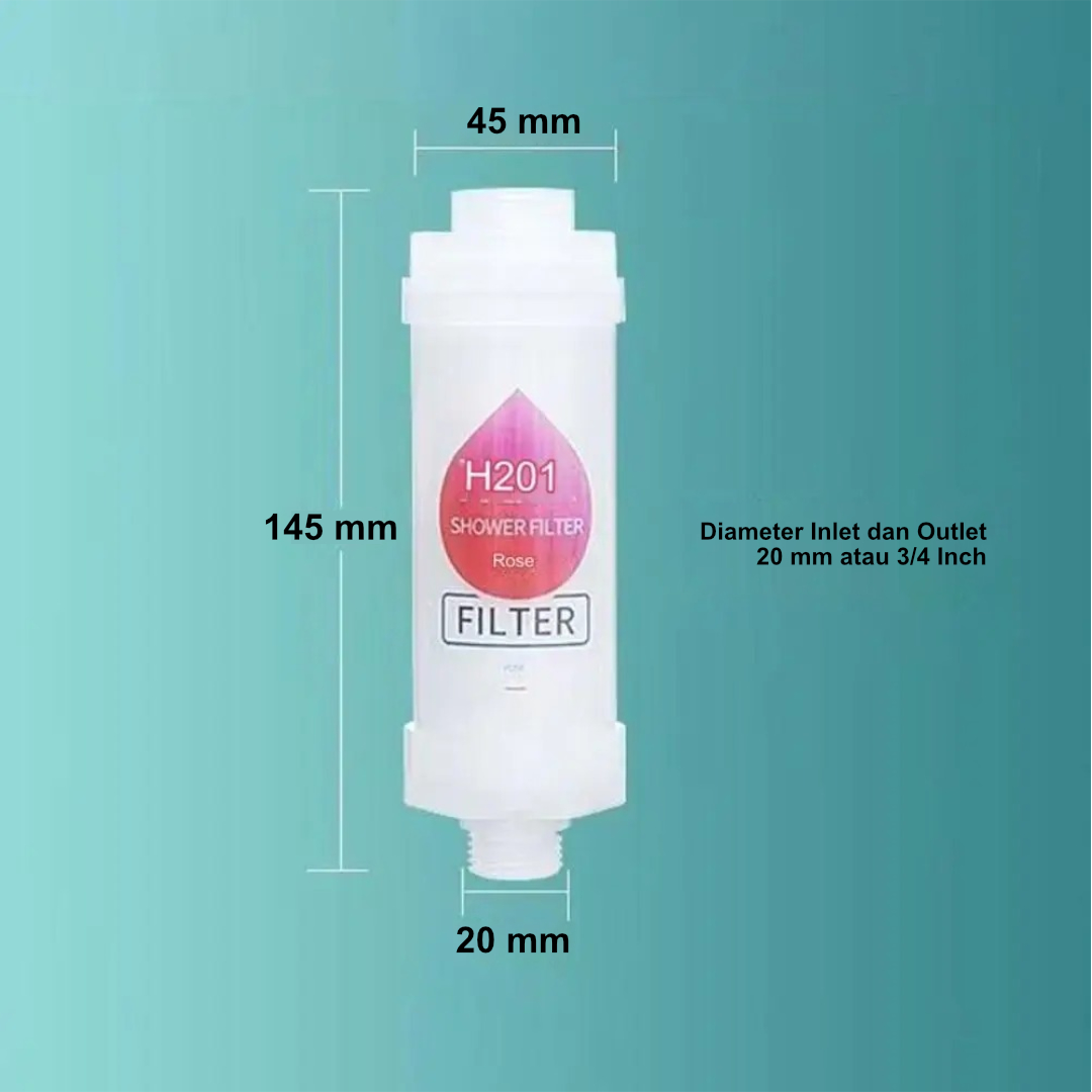 Gambar produk Hoshi Cartridge Shower Head Filter Fragrance Dechlorination Rose - H201