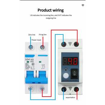 Gambar produk INAR Adjustable Current Limiter Digital Pembatas Arus Listrik 40A 220V - IN914