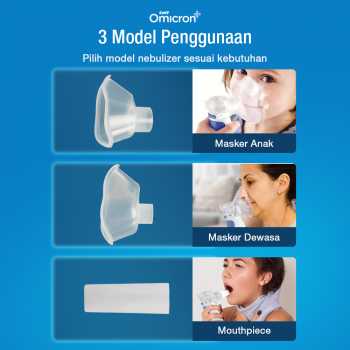 Gambar produk TaffOmicron Alat Terapi Pernapasan Mesh Nebulizer Portable Inhaler Versi Rechargeable - JSL-W303