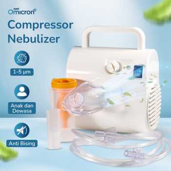 TaffOmicron Alat Terapi Pernapasan Compressor Nebulizer Inhaler - RAK362