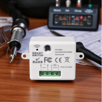 Gambar produk QINICI Receiver Saklar Lampu Wireless 433MHz 10A 240V - QC-44