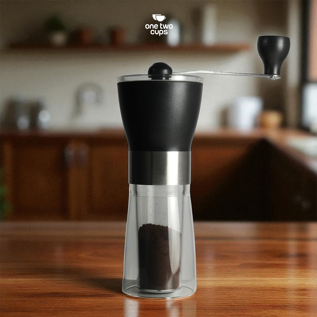 Gambar produk One Two Cups Alat Penggiling Kopi Manual Coffee Grinder Adjustable - TS-01