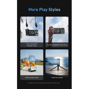 Gambar produk TELESIN Master Grip Ultimate for iPhone17Pro/ProMax with Phone Case - P5-MCS-11-TIP