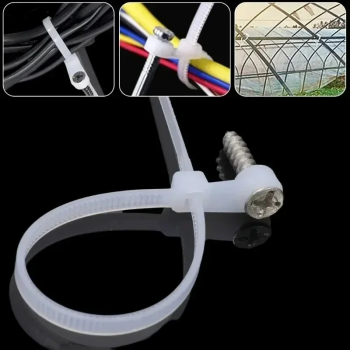 Gambar produk TaffGUARD Kabel Ties Zip Screw Hole Cable Reusable 4x150mm 100 PCS - Z150