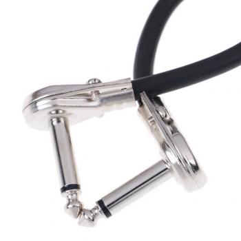 Gambar produk WORLDSTAGE Kabel Pedal Gitar L Shape Right Angle 6.35mm 15cm - CBC-31