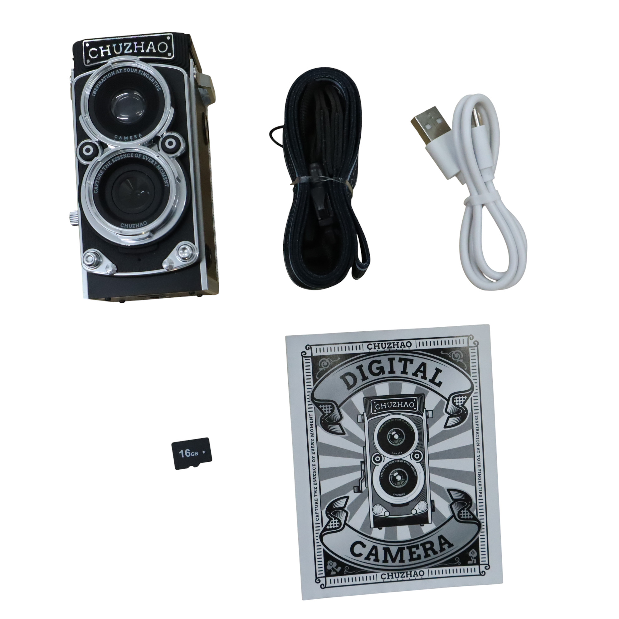Gambar produk Chuzhao Kamera Vintage Retro Digital Camera Dual Reflex FHD 1080p 12MP - M1