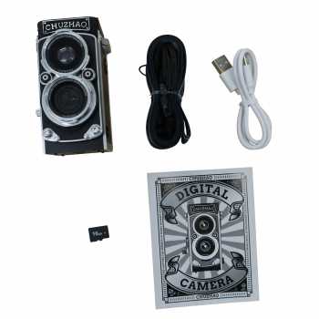 Gambar produk Chuzhao Kamera Vintage Retro Digital Camera Dual Reflex FHD 1080p 12MP - M1